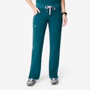 Figs Kade scrubs pant, small tall, Caribbean blue